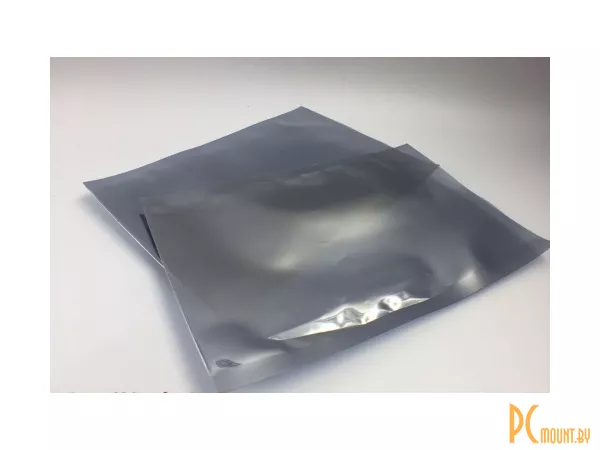 Антистатический пластиковый мешок для упаковки 130 mm * 170 mm * 0.075mm, прозрачный серый